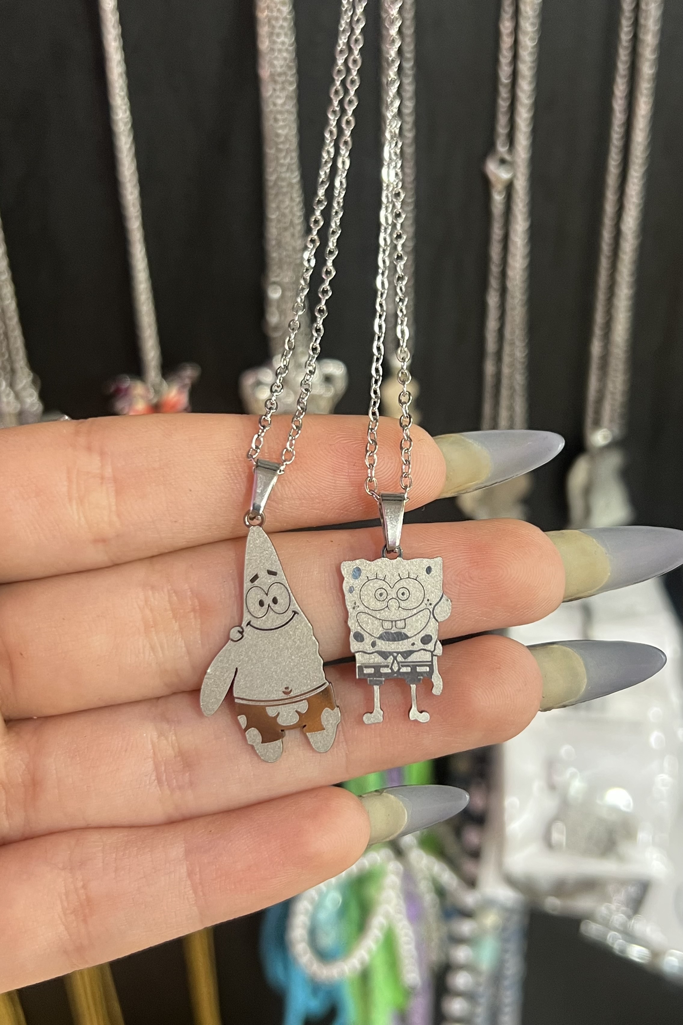 گردنبند ست باب اسفنجی و پاتریک