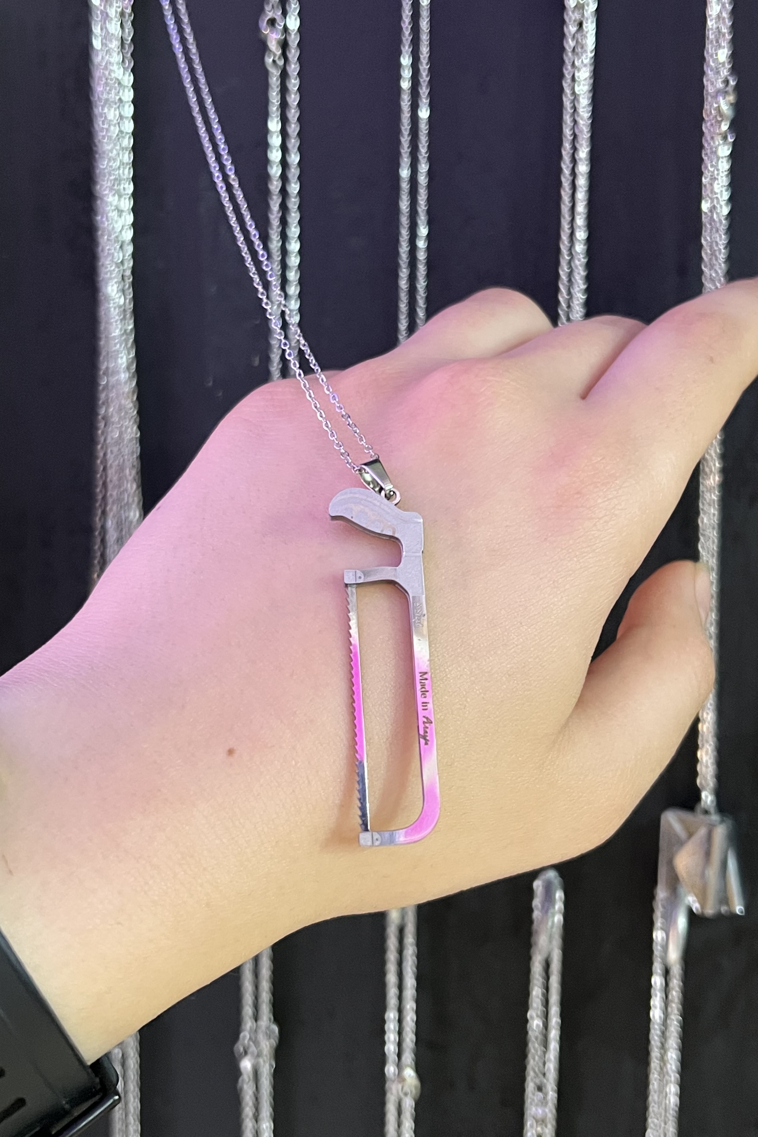 گردنبند فانتزی اَره