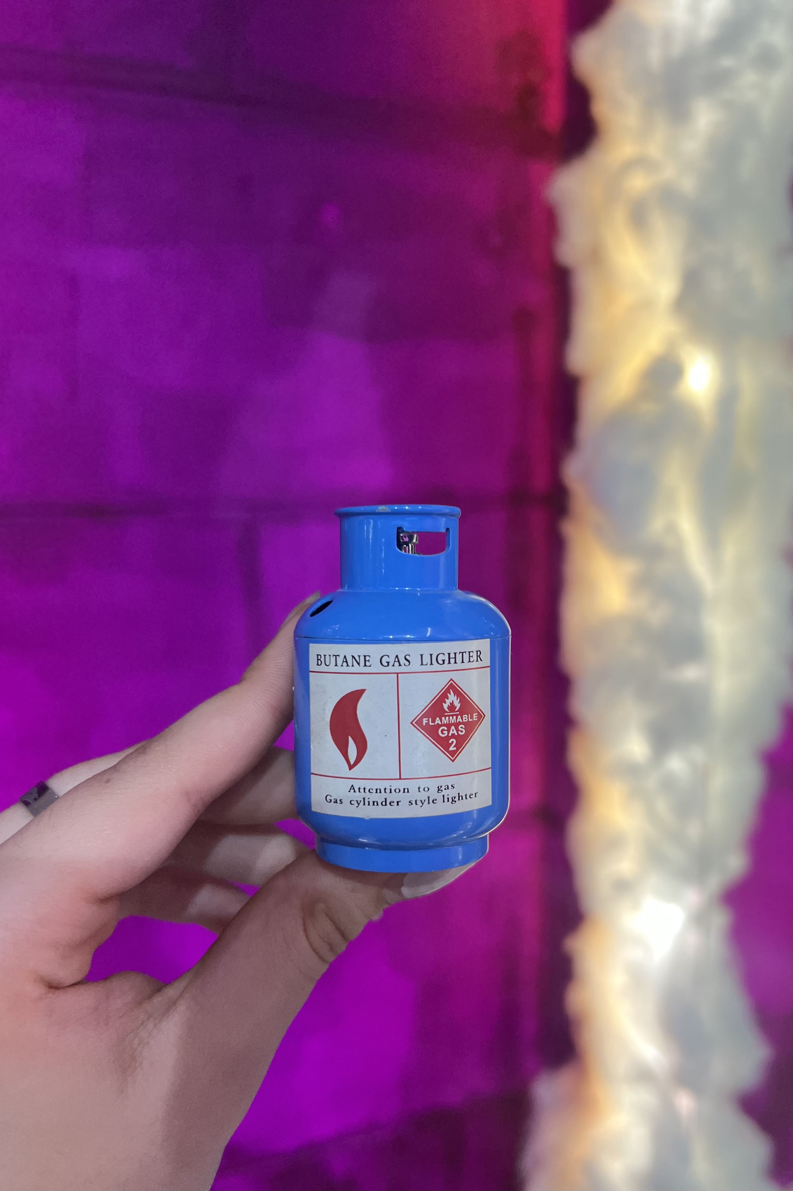 فندک فانتزی طرح کپسول گاز