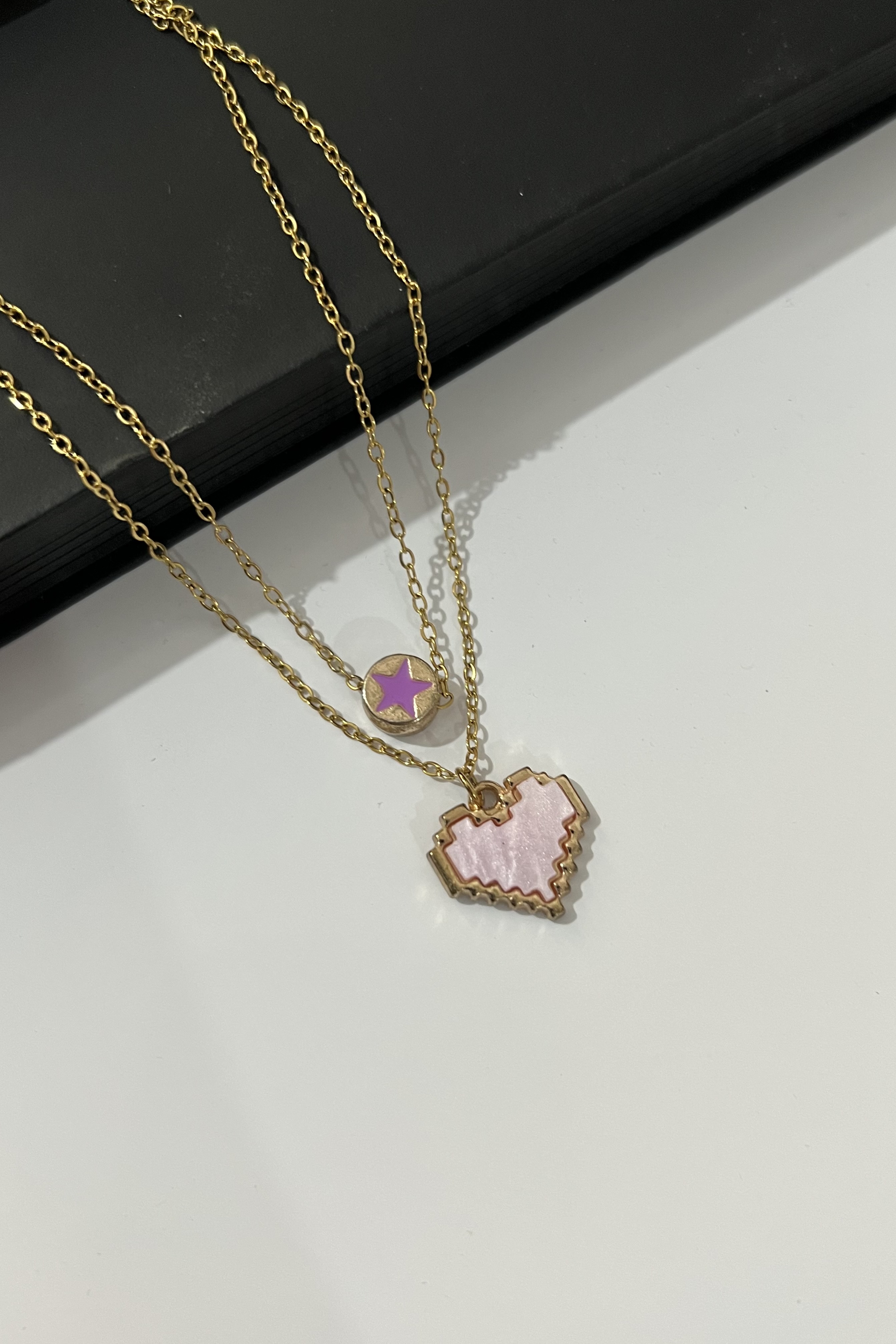 گردنبند قلب و ستاره