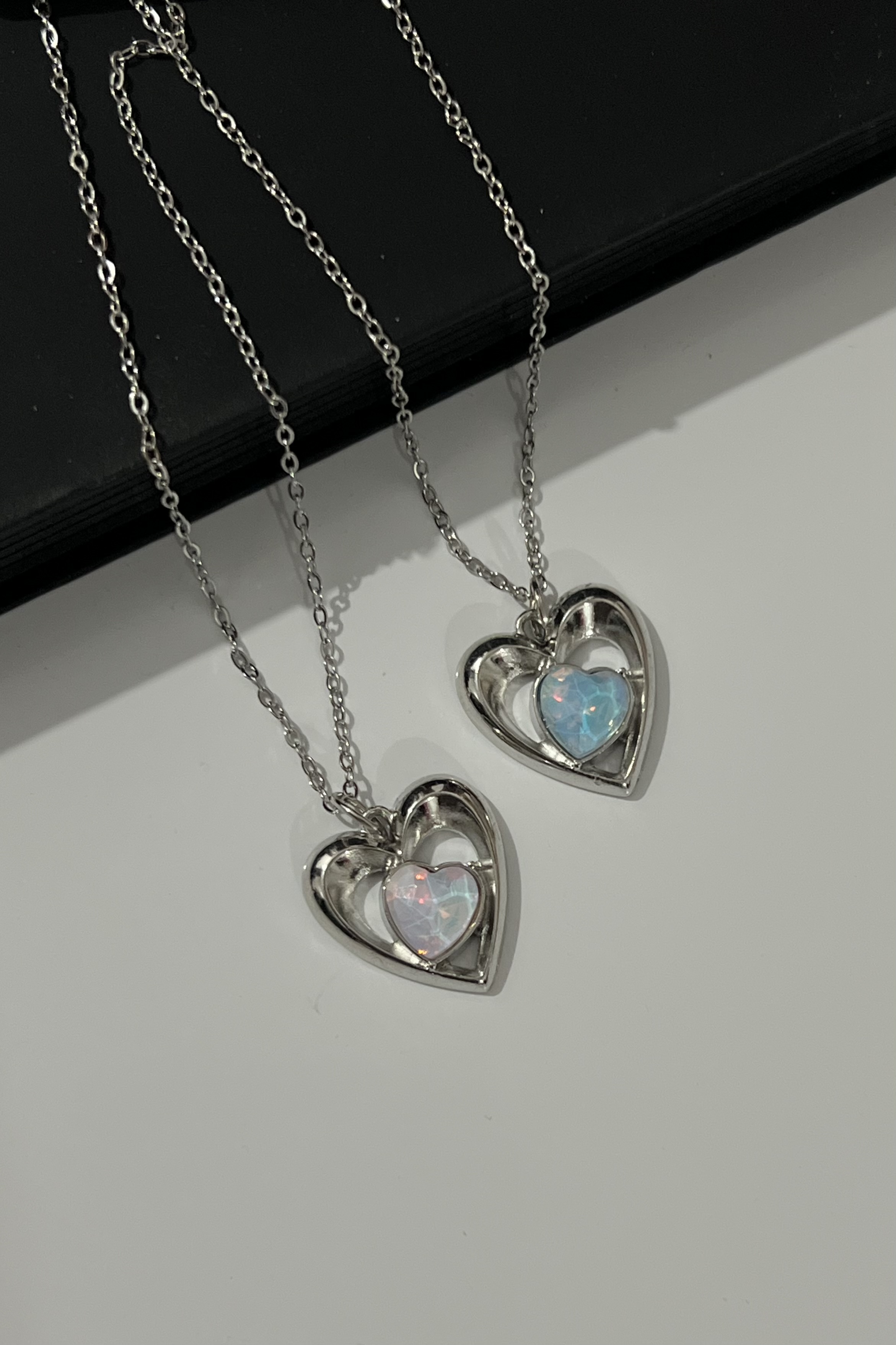 گردنبند قلب نگینی