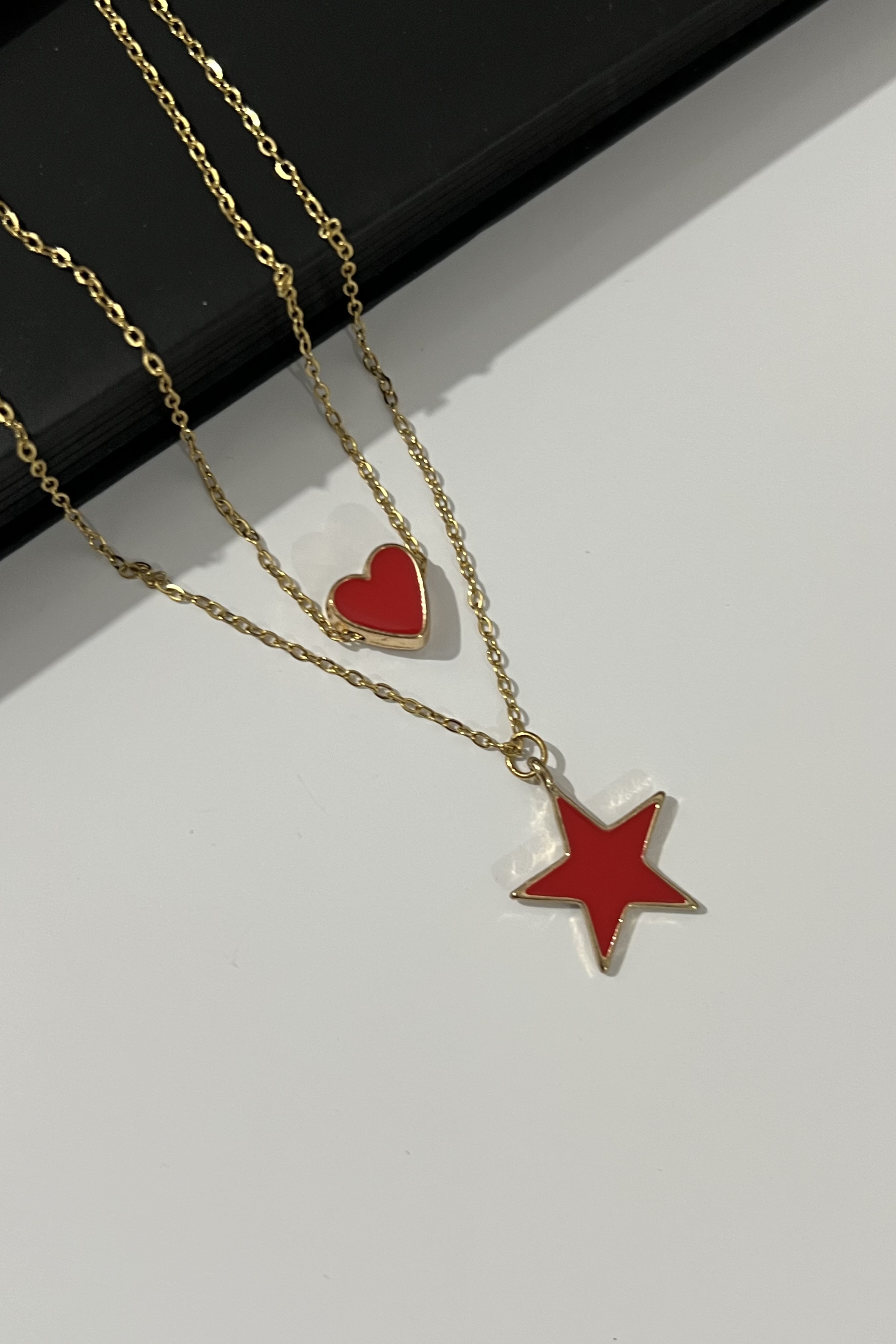 گردنبند قلب و ستاره